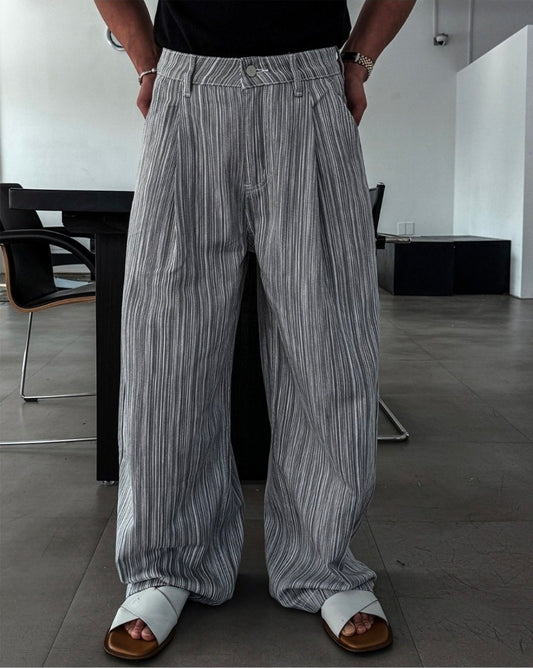Puckered Wide Pants