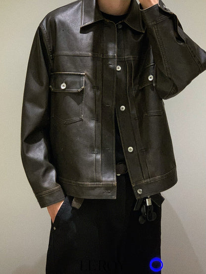 Hope Leather Trucker Jacket