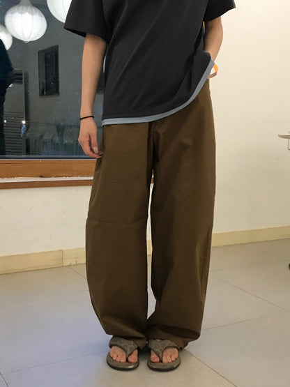 Volume Curve Cotton Balloon Pants