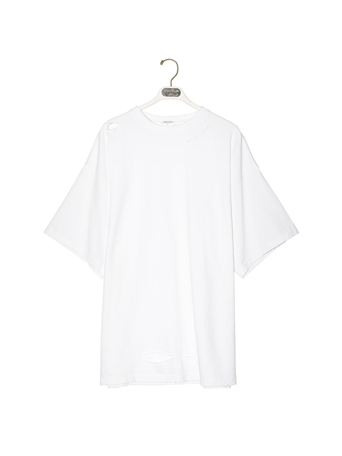 PAPERMOON Oversized Pigment Cutted Detail T-Shirt