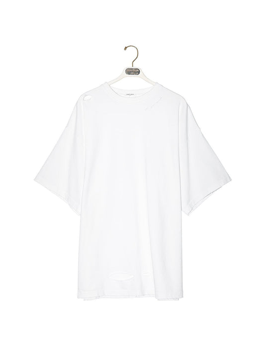 PAPERMOON Oversized Pigment Cutted Detail T-Shirt