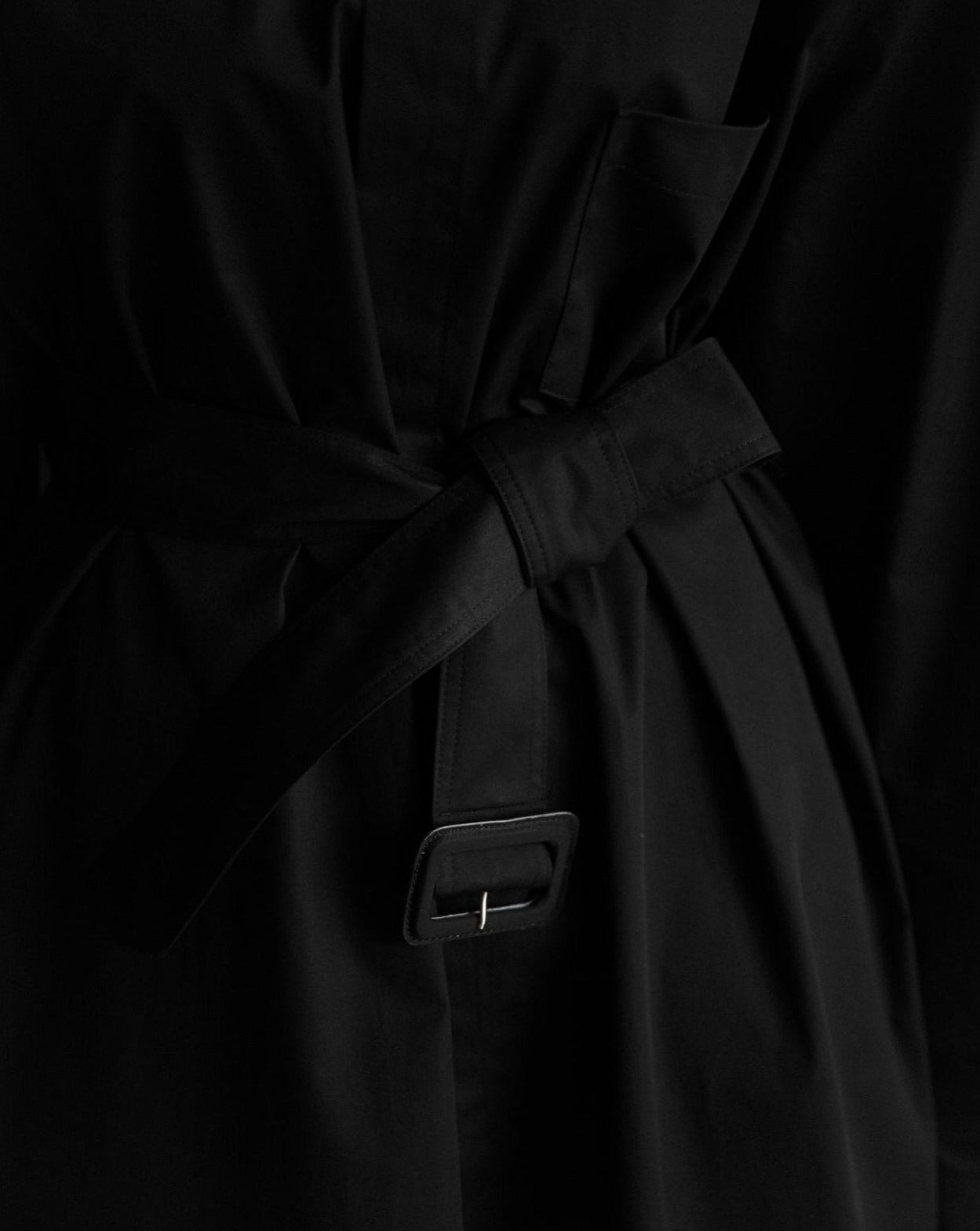 【PAPERMOON 페이퍼 문】SS / Trench Belted Detail Button Down Maxi Shirt Dress