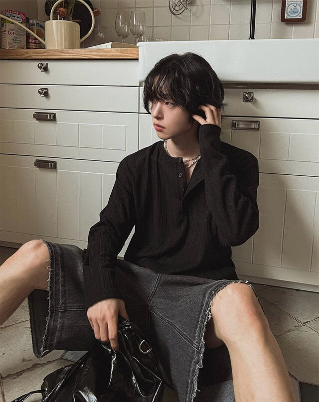 Rogue Henley Knit Long Sleeve