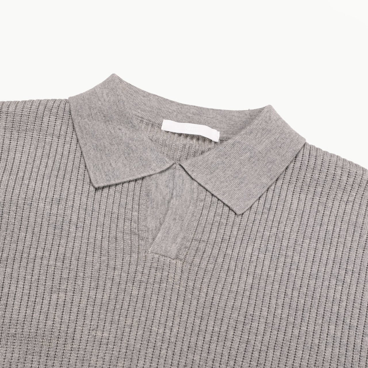 Ribbed Collar Knit