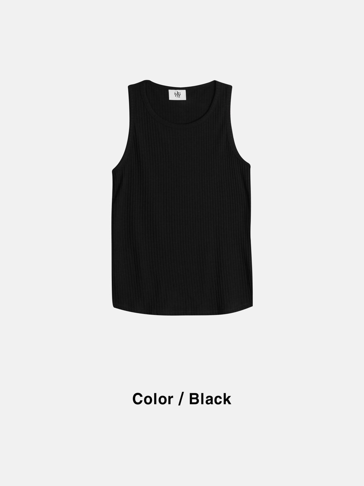 RIBBED COTTON TANK TOP
