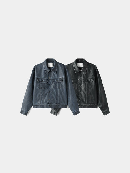 Rex Leather Trucker