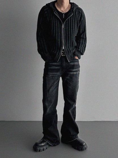 Next Wool Hooded Zip-Up Knit