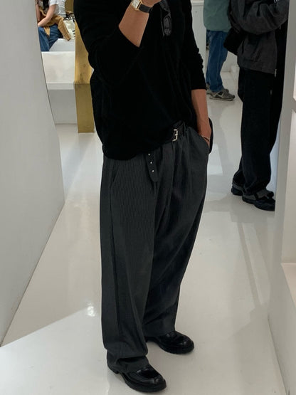 Bell Stripe Banding Pants