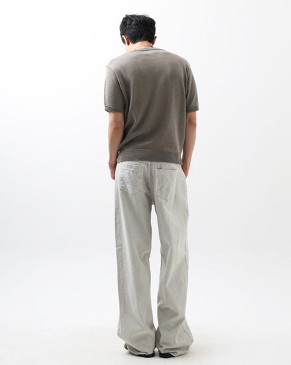 Label Dyeing Wide Pants