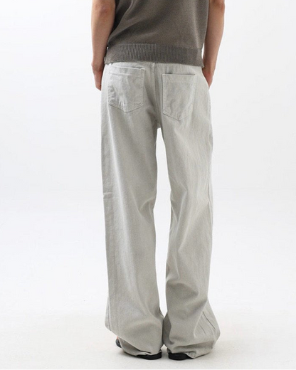 Label Dyeing Wide Pants