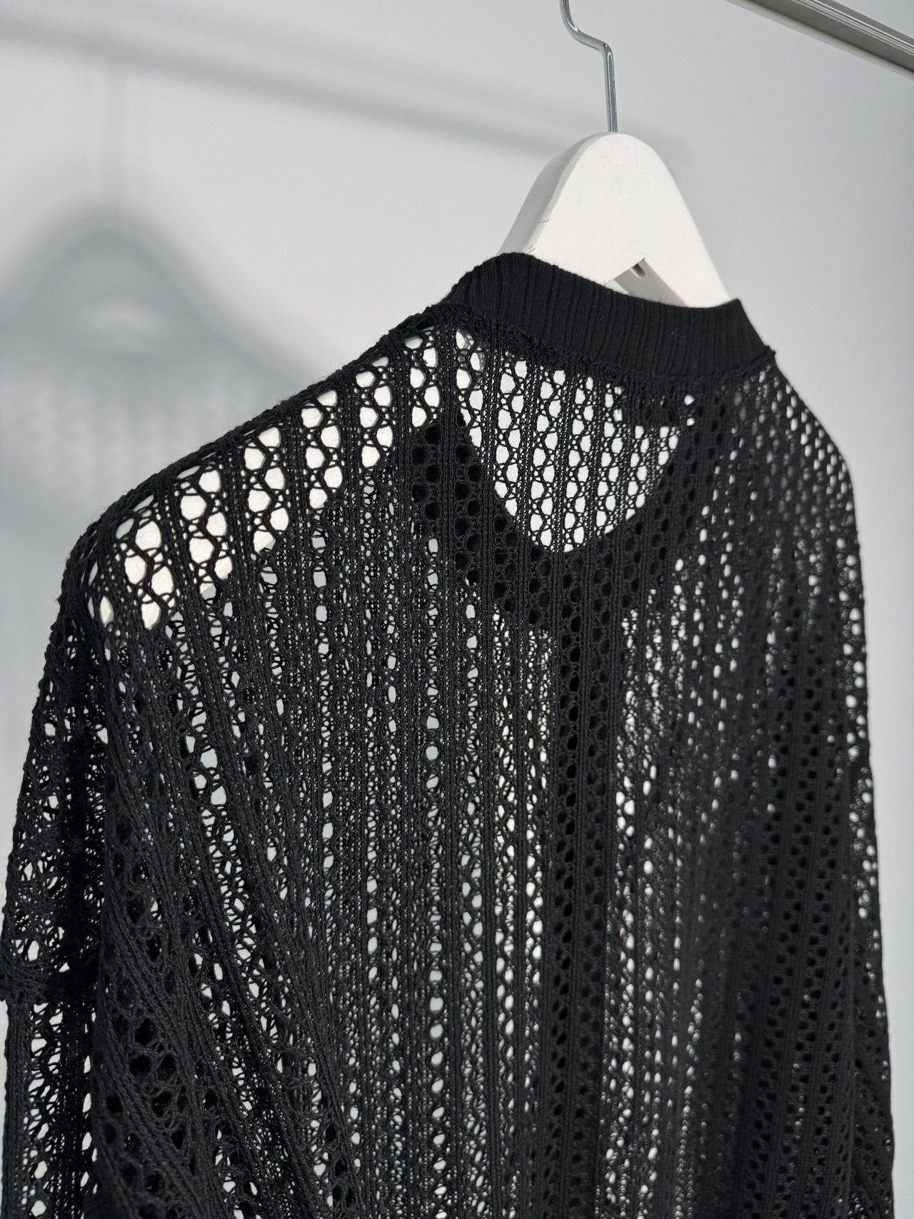 Pigment-Washed Nylon Shirt Jacket