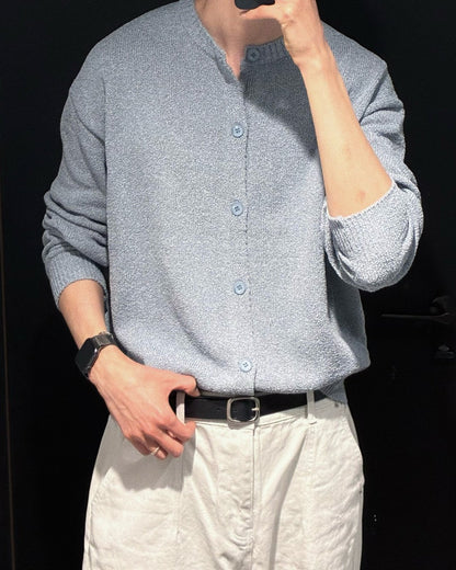 Brow Round Knit Cardigan