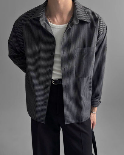 Fine Stripe Relaxed Shirt