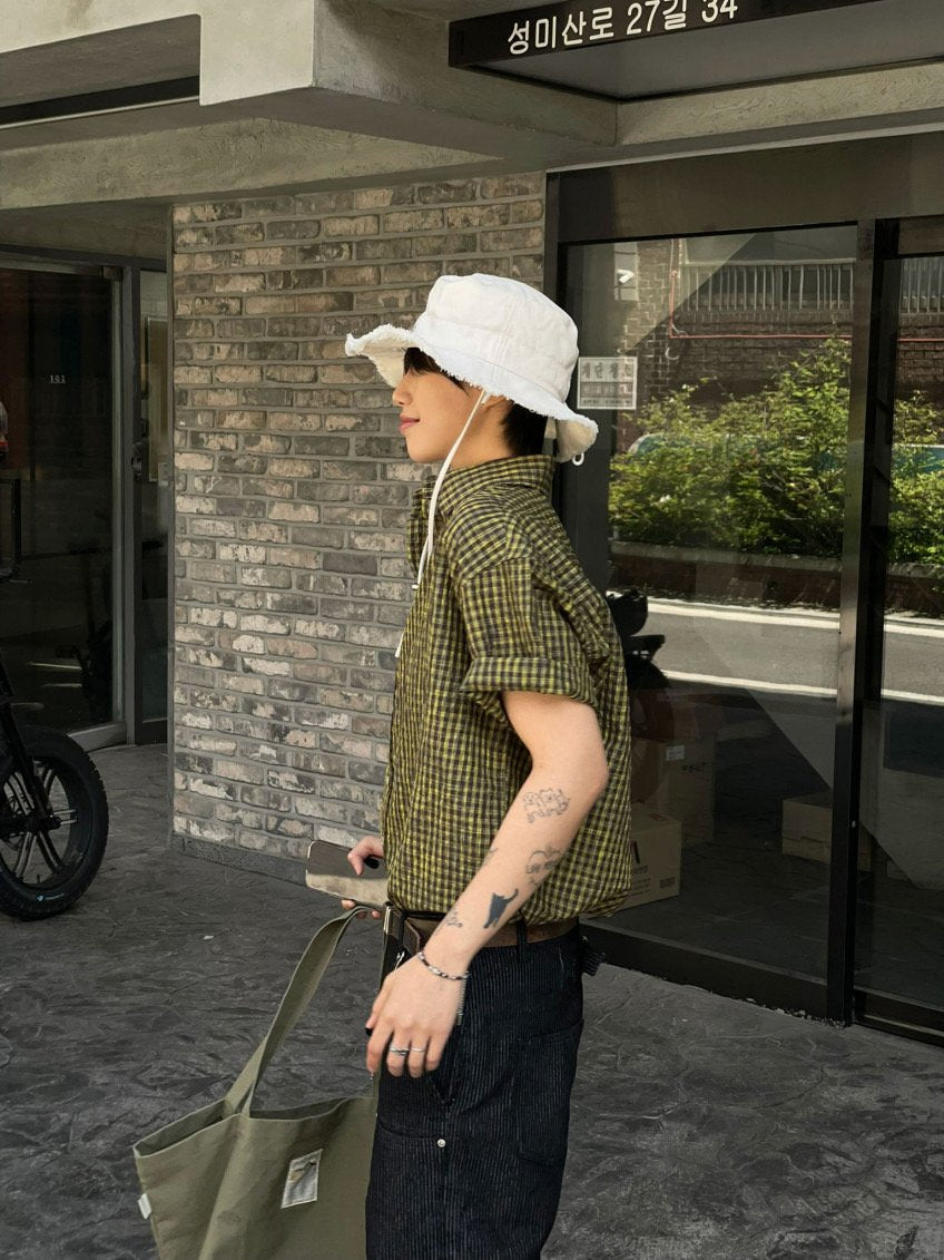 Farmer Check Half Shirt