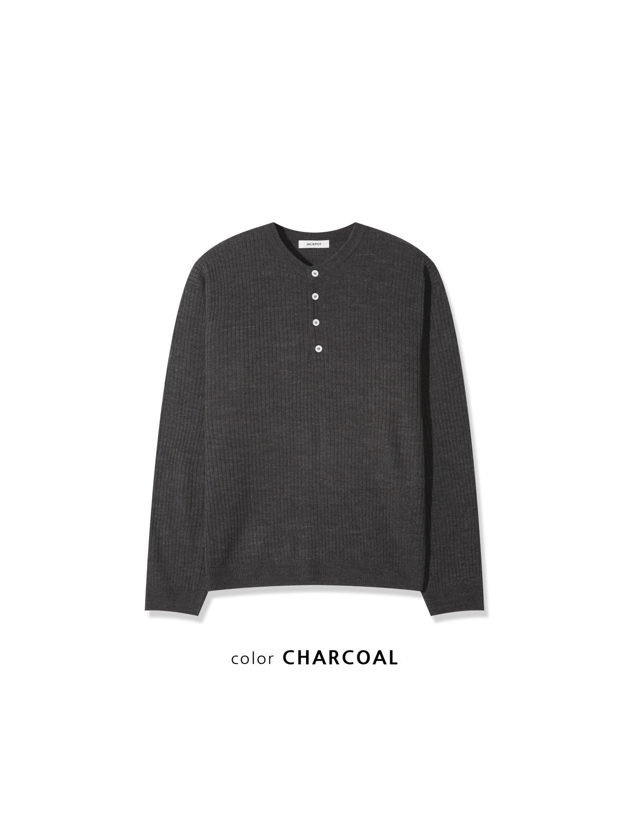 COMME des GARÇONS SHIRT henry neck knit Comme des Garcons SHIRT - Knit Pullover in Grey – Stoy
