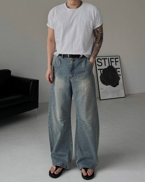 Curve Dart Wide Denim
