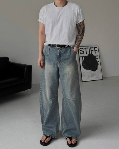 Curve Dart Wide Denim