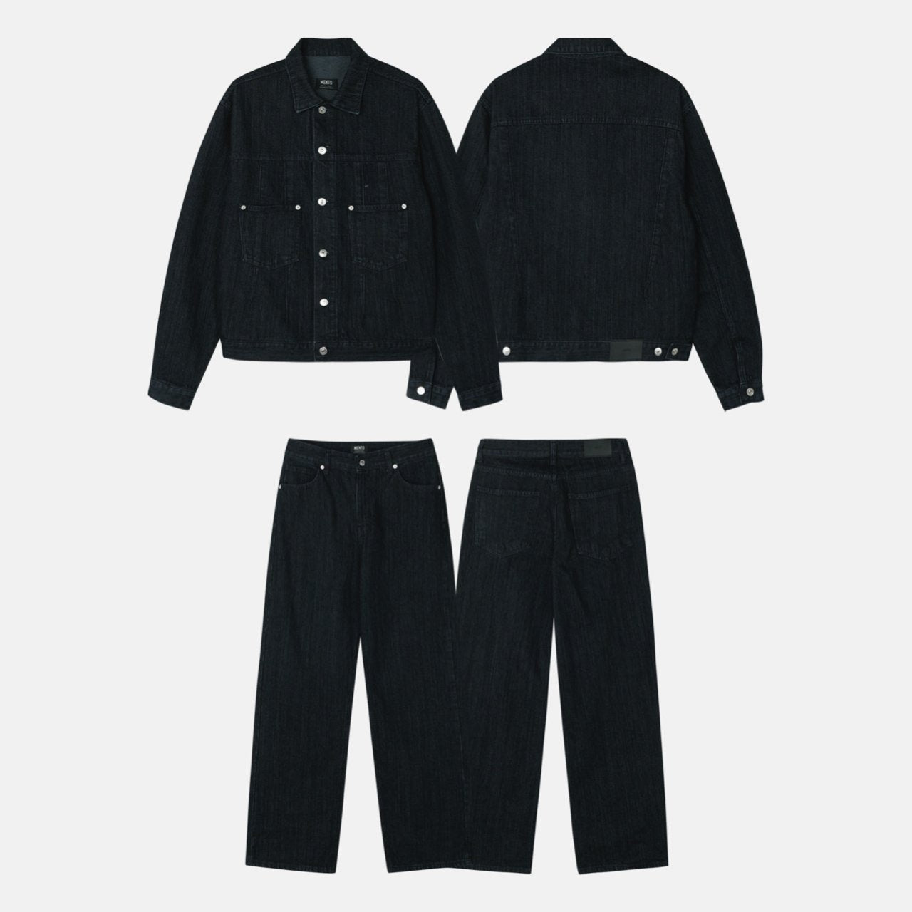 Luggage Ribbed Denim Set-up