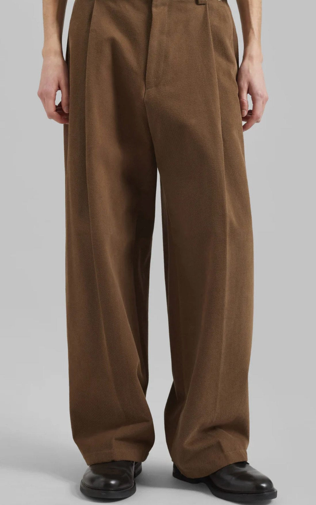 Brushed Twill Tuck Wide Pants