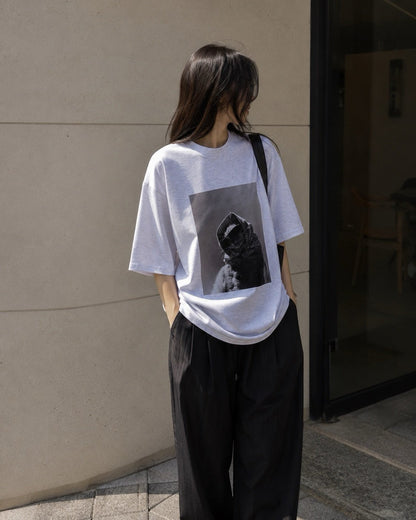 Masked Cat Graphic Tee