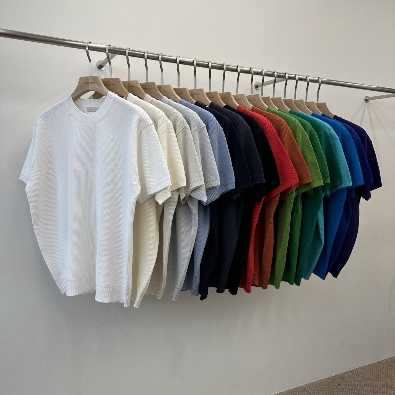 Hacci Half Sleeve Round Knit