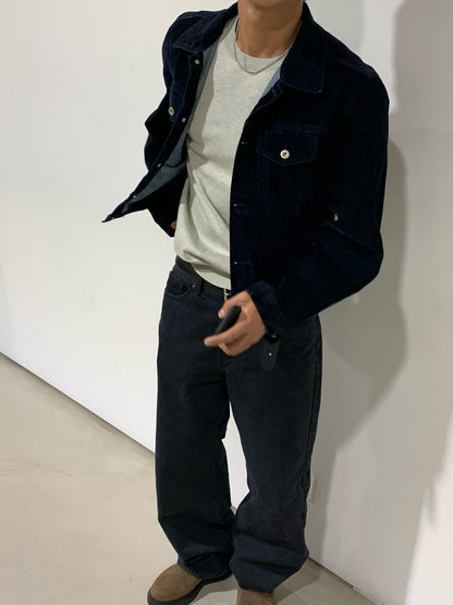 Velvet-Coated Trucker Jacket (Type 3)