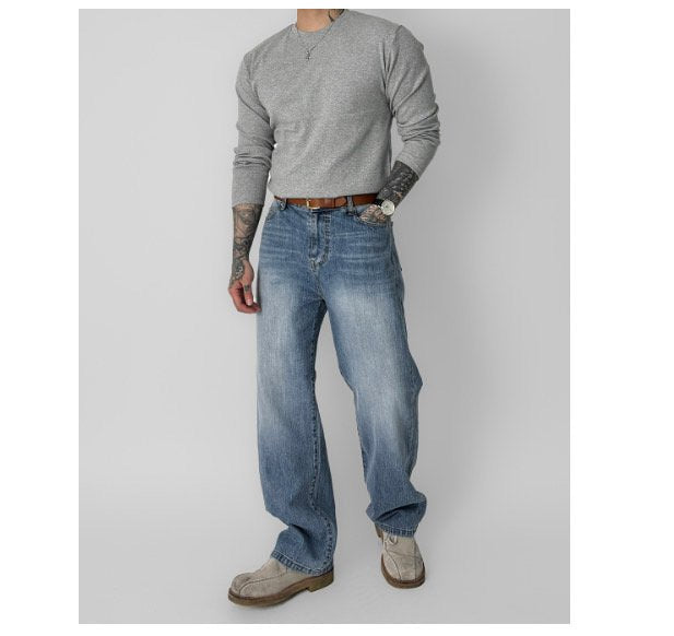 BB Light Blue Semi-Wide Back Banding Denim