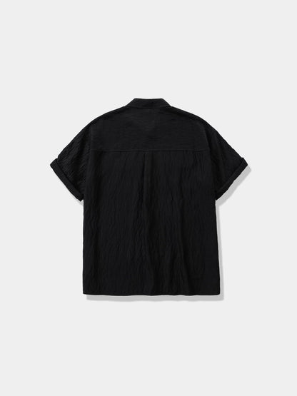 Wrinkle Pocket Roll-Up Shirt