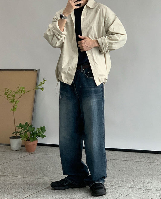 String Shirt Jacket