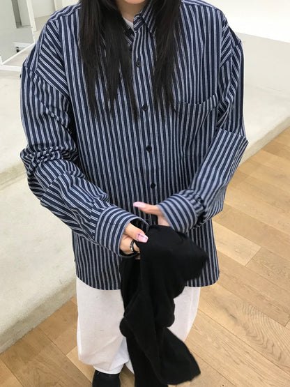 Pigment-Washed Nylon Shirt Jacket