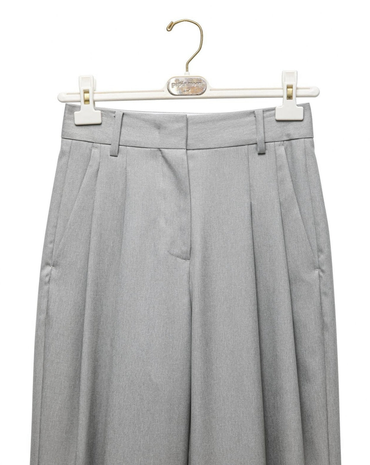 【PAPERMOON 페이퍼 문】SS / Soft Touch Pin Tuck Wide Trousers