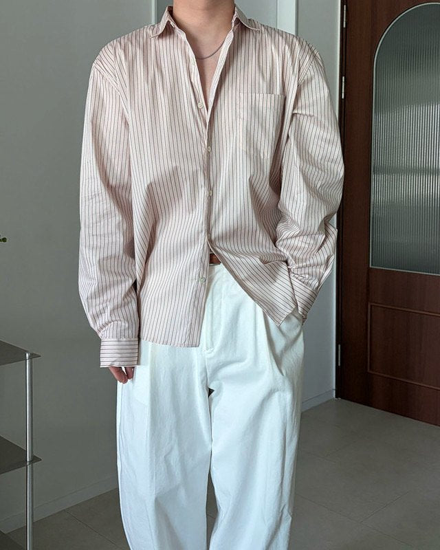 Monday Loose Fit Stripe Shirt