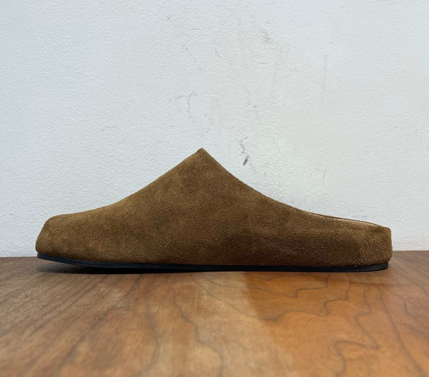 Italian Suede Leather Mule Sandals