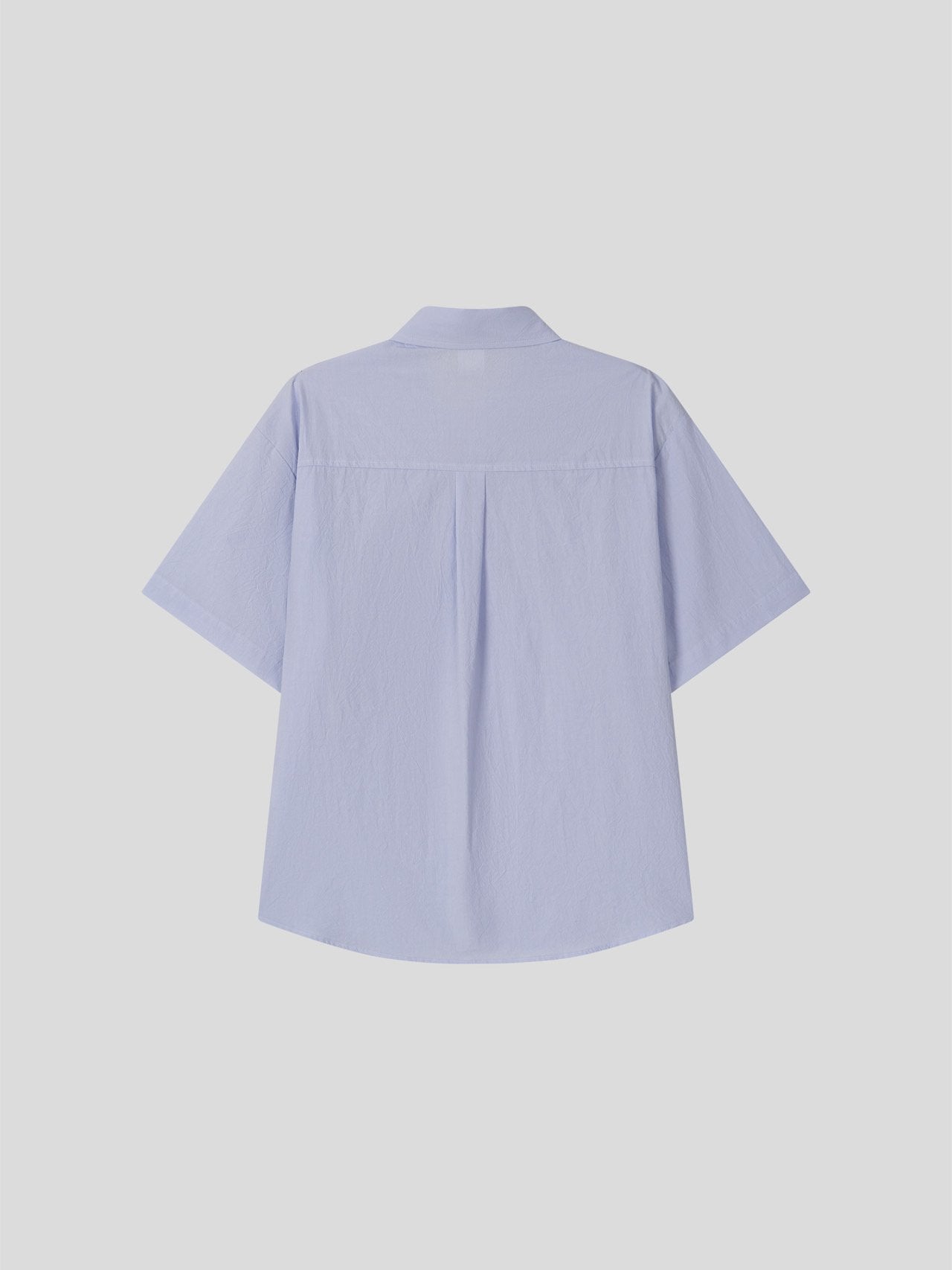 Pigment-Washed Nylon Shirt Jacket