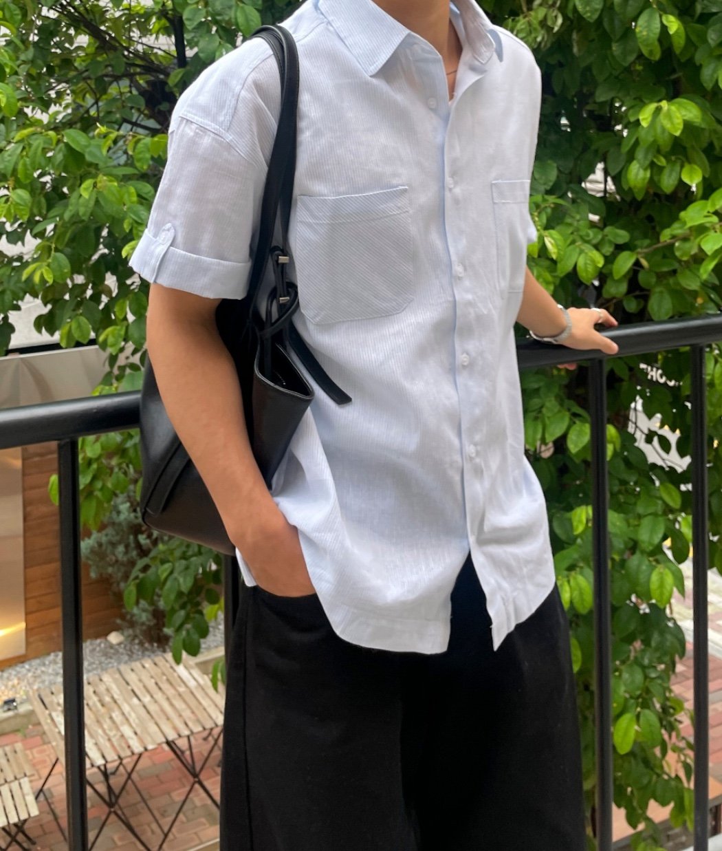 Mood Stripe Short Sleeve Shirt