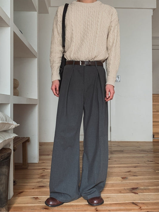 Puckered Wide Pants