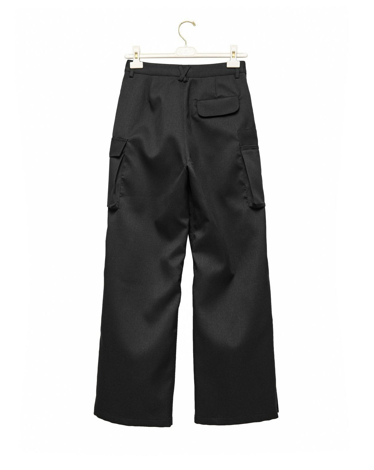 [Ready to ship] [PAPERMOON] AW / LUX Heavy Texture Wide Cargo Trousers