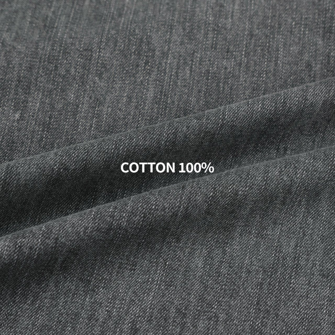 Deep Gray Brushed Denim