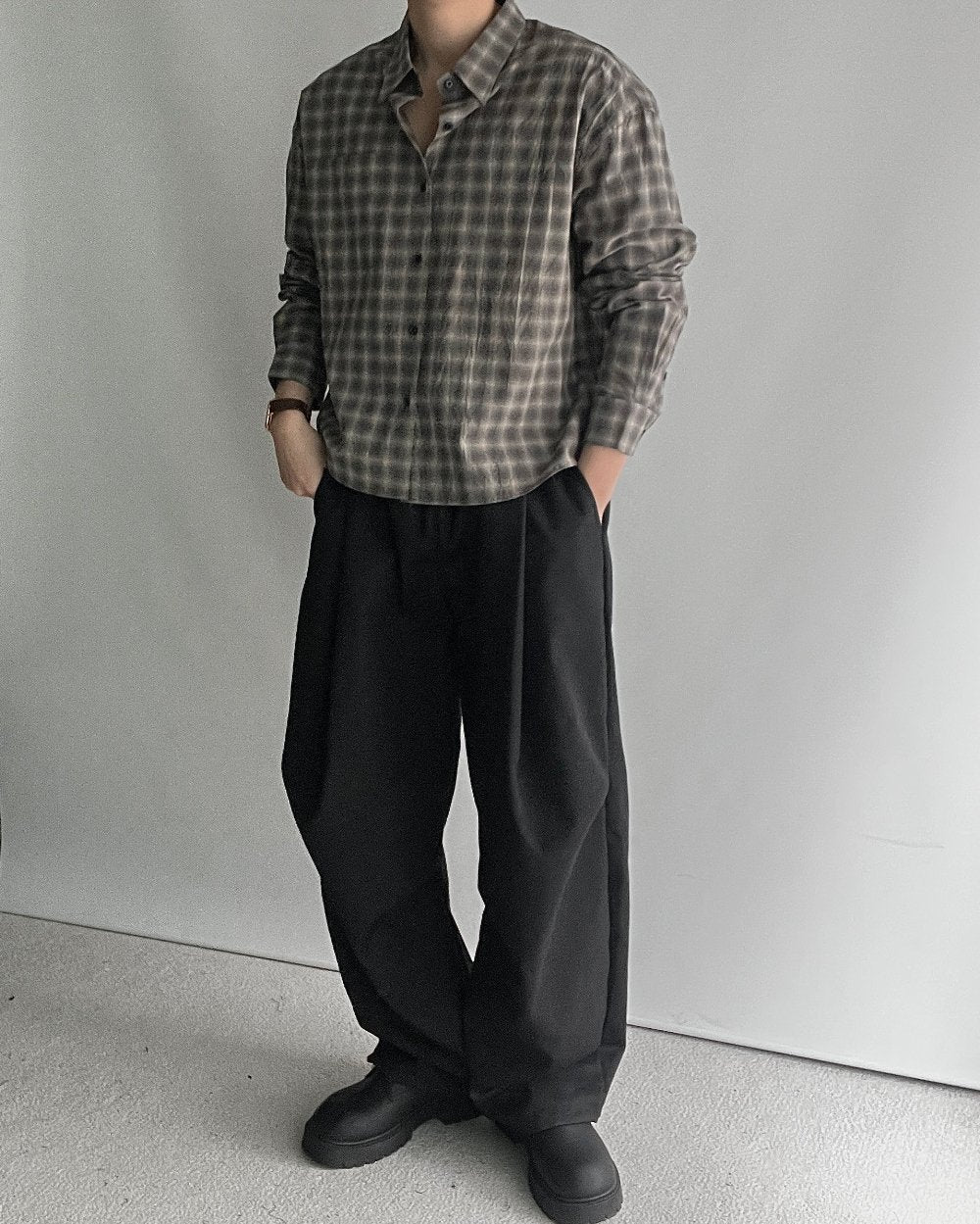Spring Check Cropped Shirt
