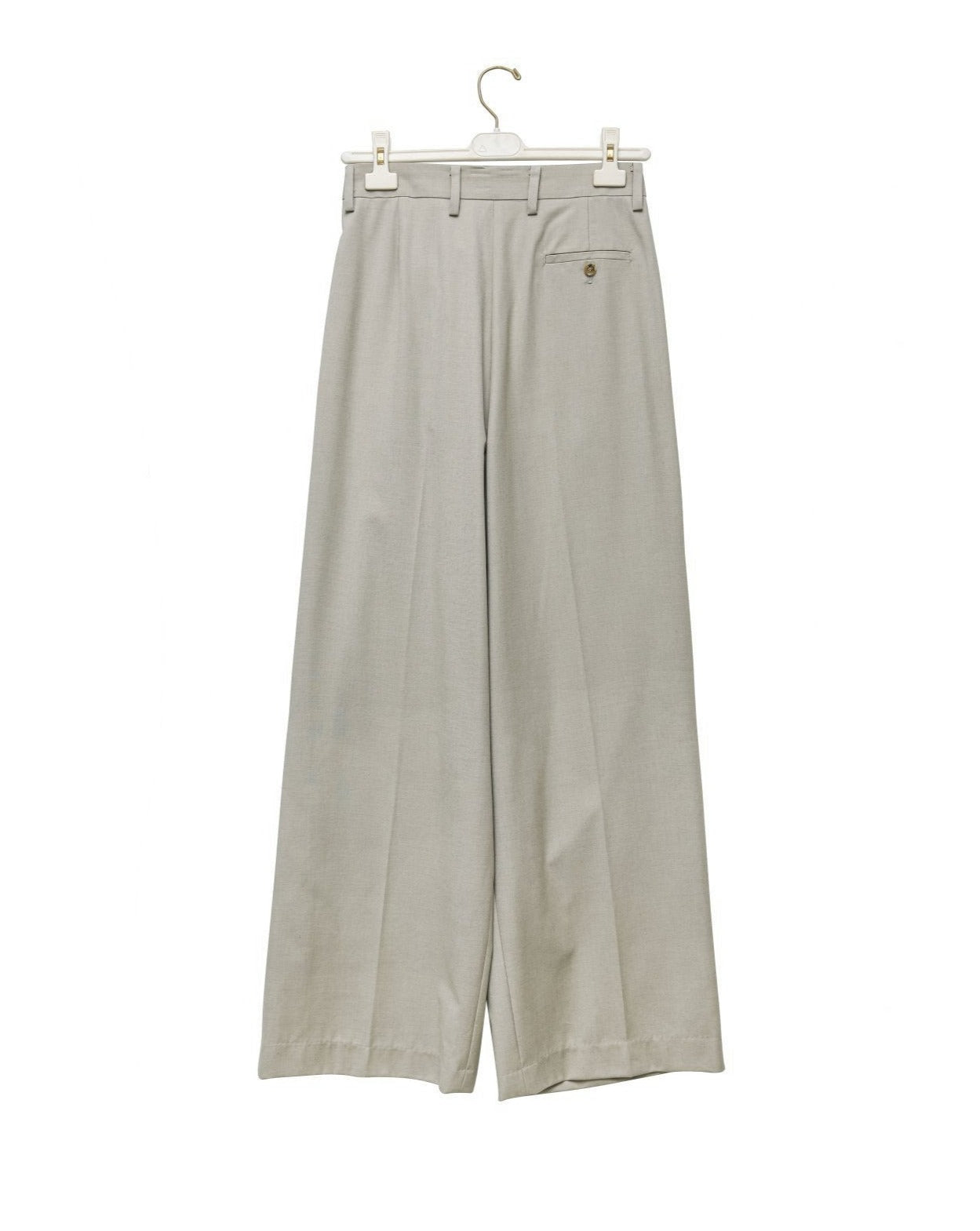 【PAPERMOON ペーパームーン】SS / Aymmetry Pin Tuck Wide Maxi Trousers