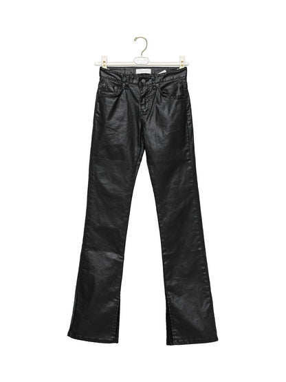 PAPERMOON Classic Coated Slit Flare Jeans