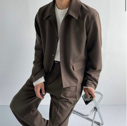Rich Cropped Jacket Set