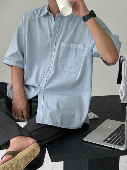 Stone Pigment Half Shirt