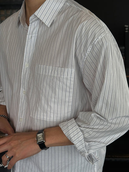 Crop Stripe Shirt