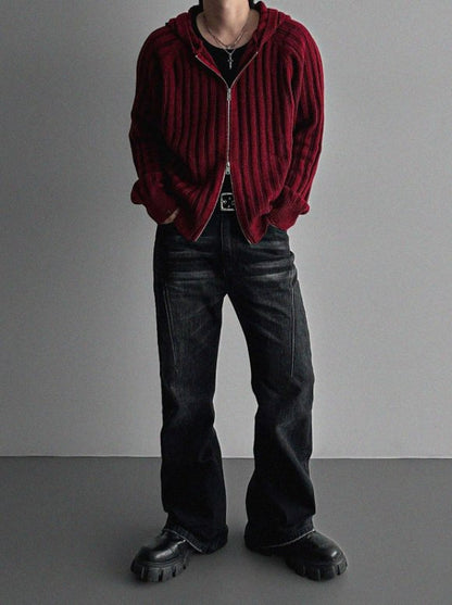Next Wool Hooded Zip-Up Knit