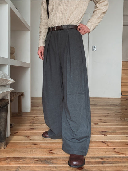 Puckered Wide Pants