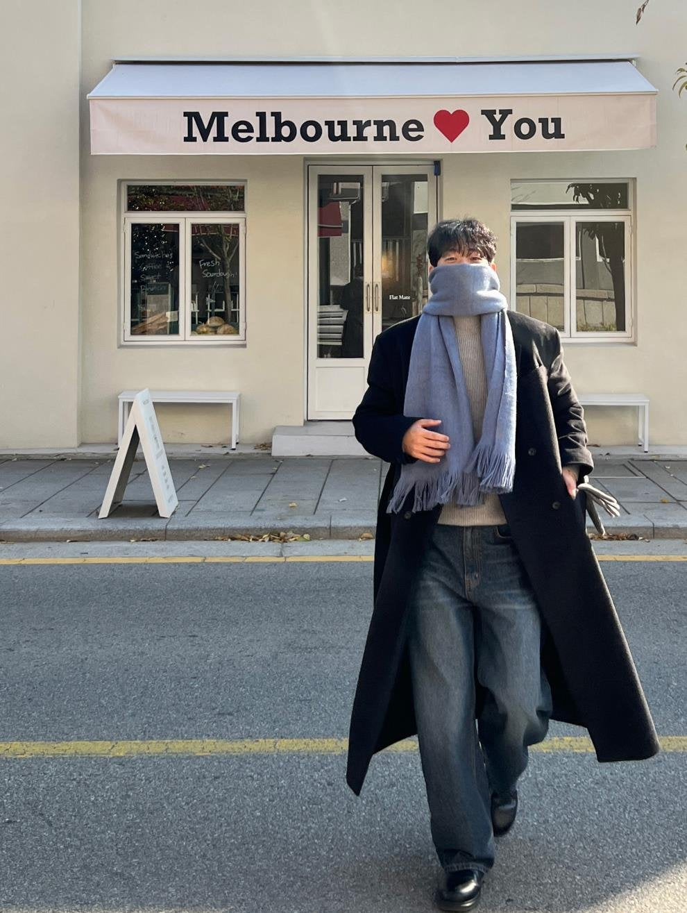 Belted Double Long Coat