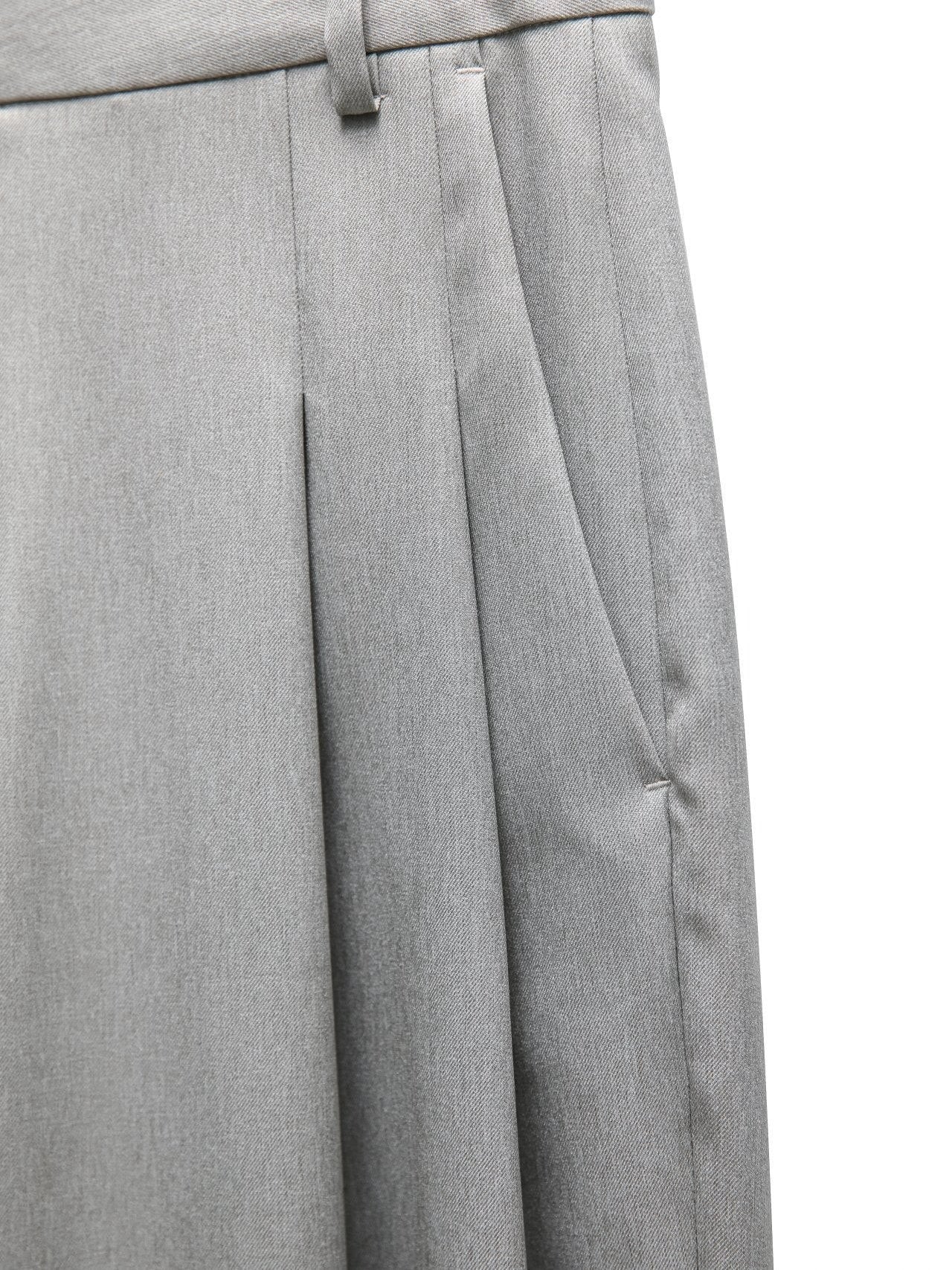 [PAPERMOON] SS / Soft Touch Pin Tuck Wide Trousers