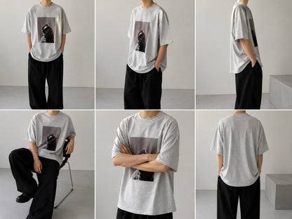 Masked Cat Graphic Tee