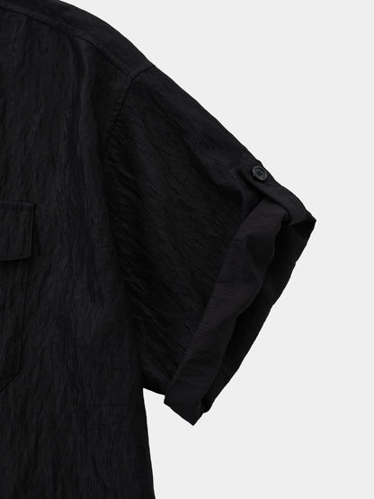 Wrinkle Pocket Roll-Up Shirt